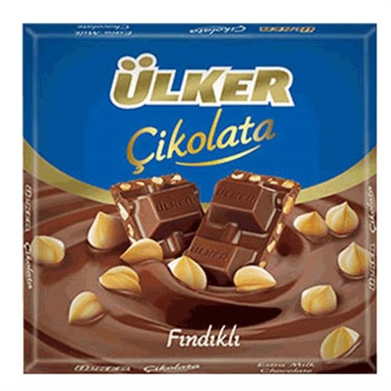 Ülker Fındıklı Kare Çikolata 65 Gr