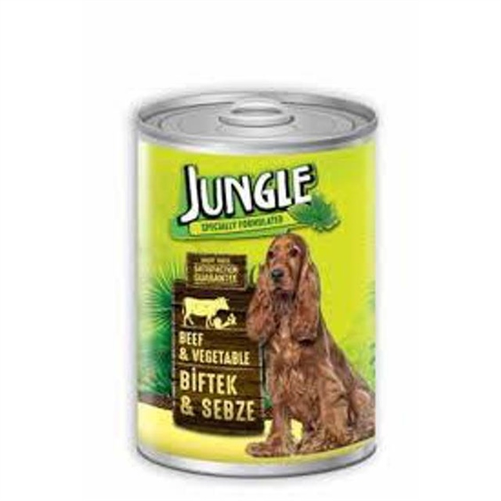 Jungle Biftekli ve Sebzeli Köpek Maması 415 Gr